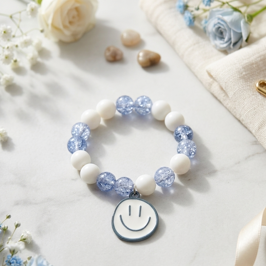 Cute Smiley Kids Rakhi Gift Set