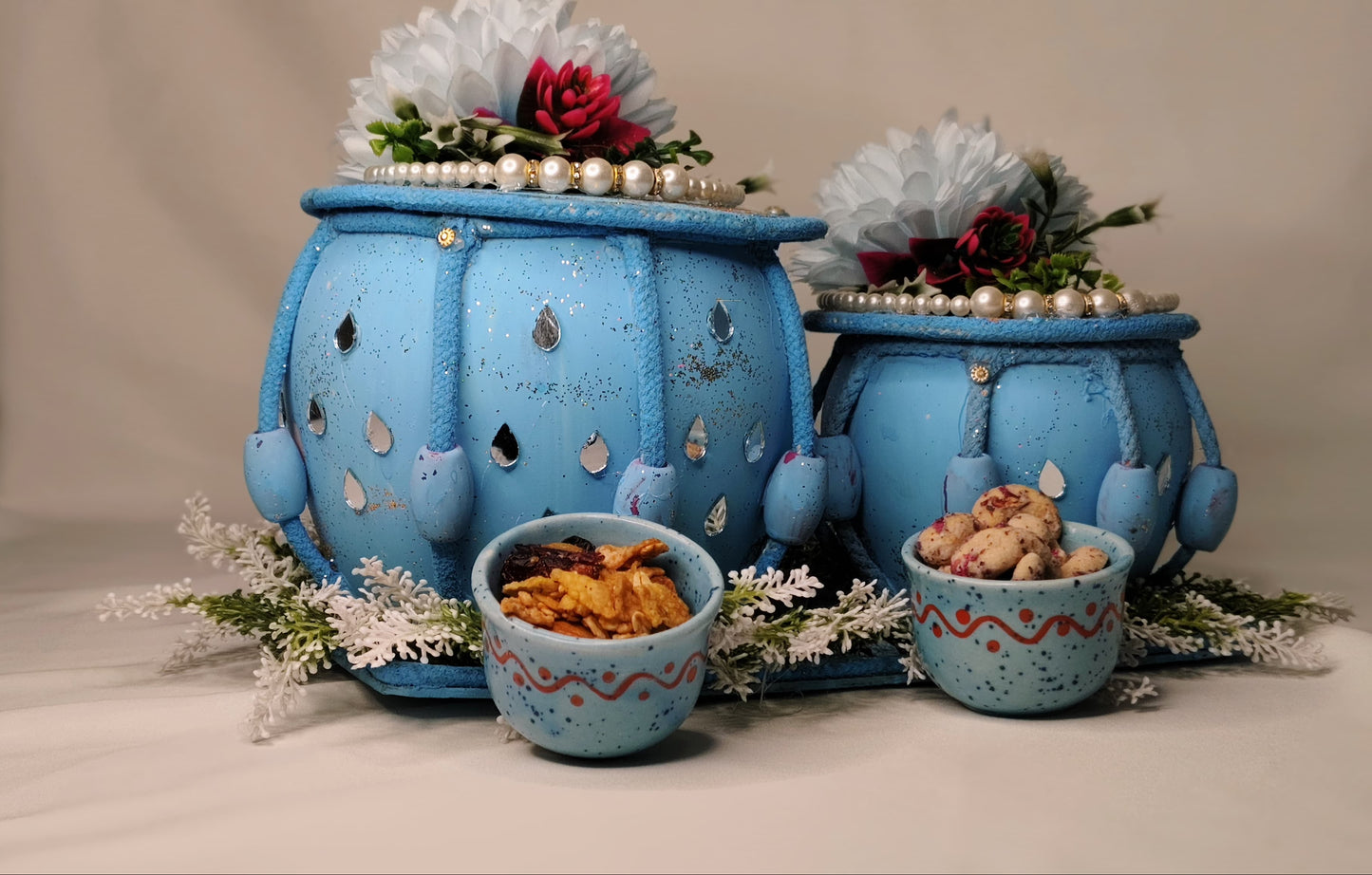 RAGA Gift Hamper Containers Blue