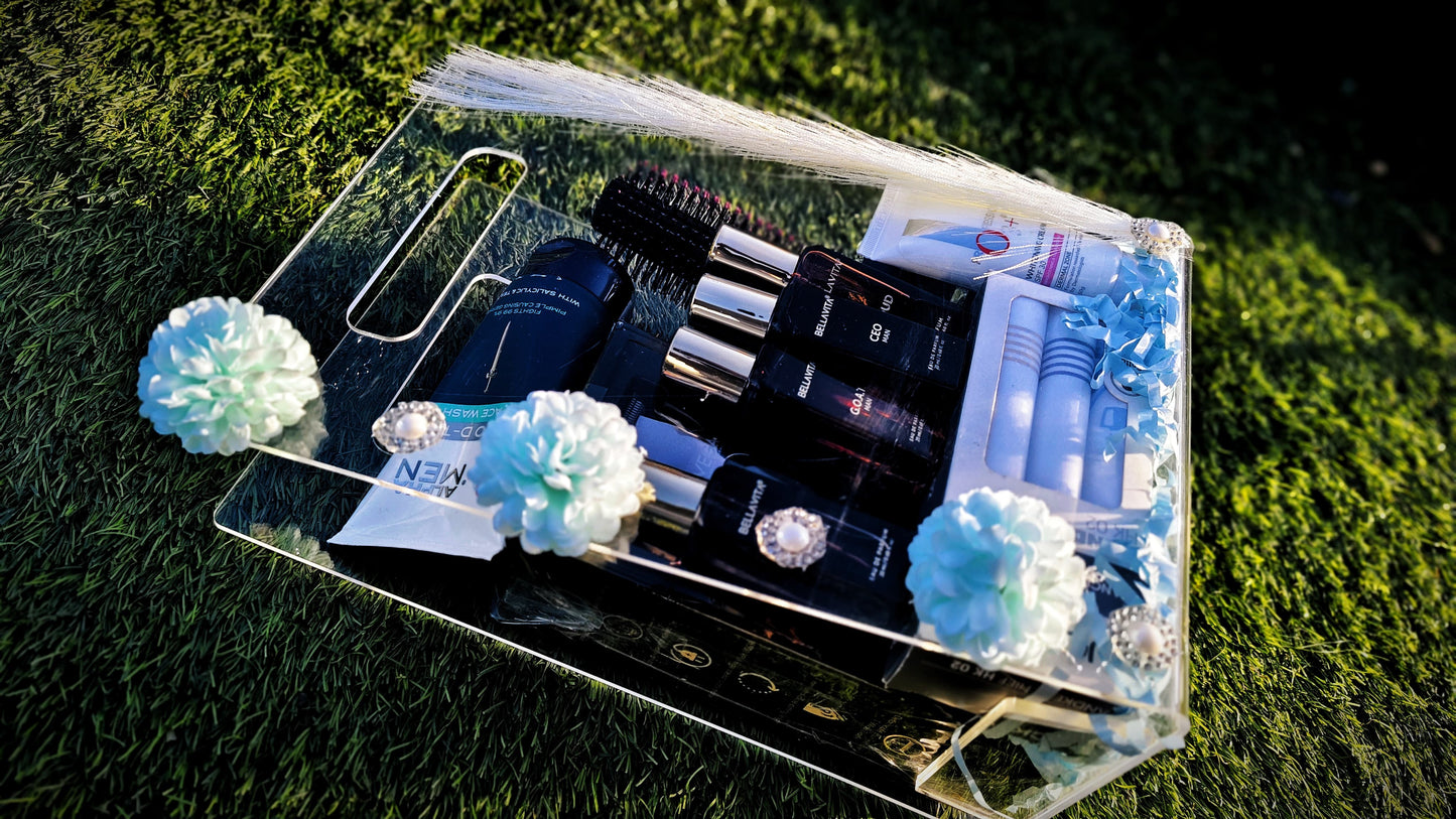 Acrylic Grooming Set/Makeup Kit Gift Hamaper( Base)