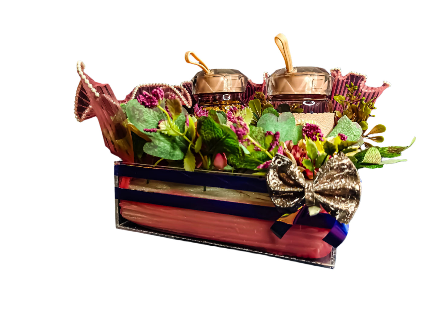 Acrylic Tray Bouquet Dry Fruit Gift Hamper