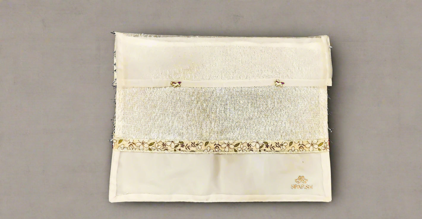 Buy White Organza Baby Clothing Bag – Baby Garment Pouch for Baby Shower &Gifting