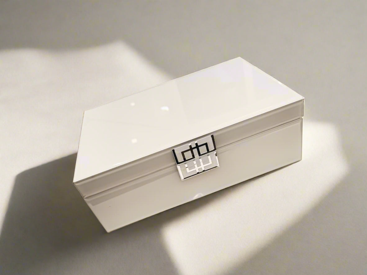 Buy Luxury Glass Diwali Gift Box – Includes Dry Fruit Potli & Shubh Labh Gesture