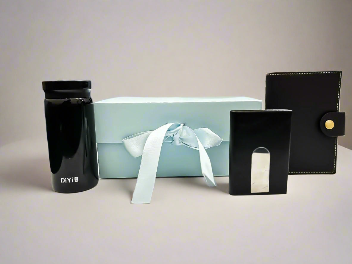 Buy Diwali/Corporate Gift Hamper Box - with a premium bottle , Passport cover, Card holder and Key Chain – Luxury Festive Hampers by SPARSH