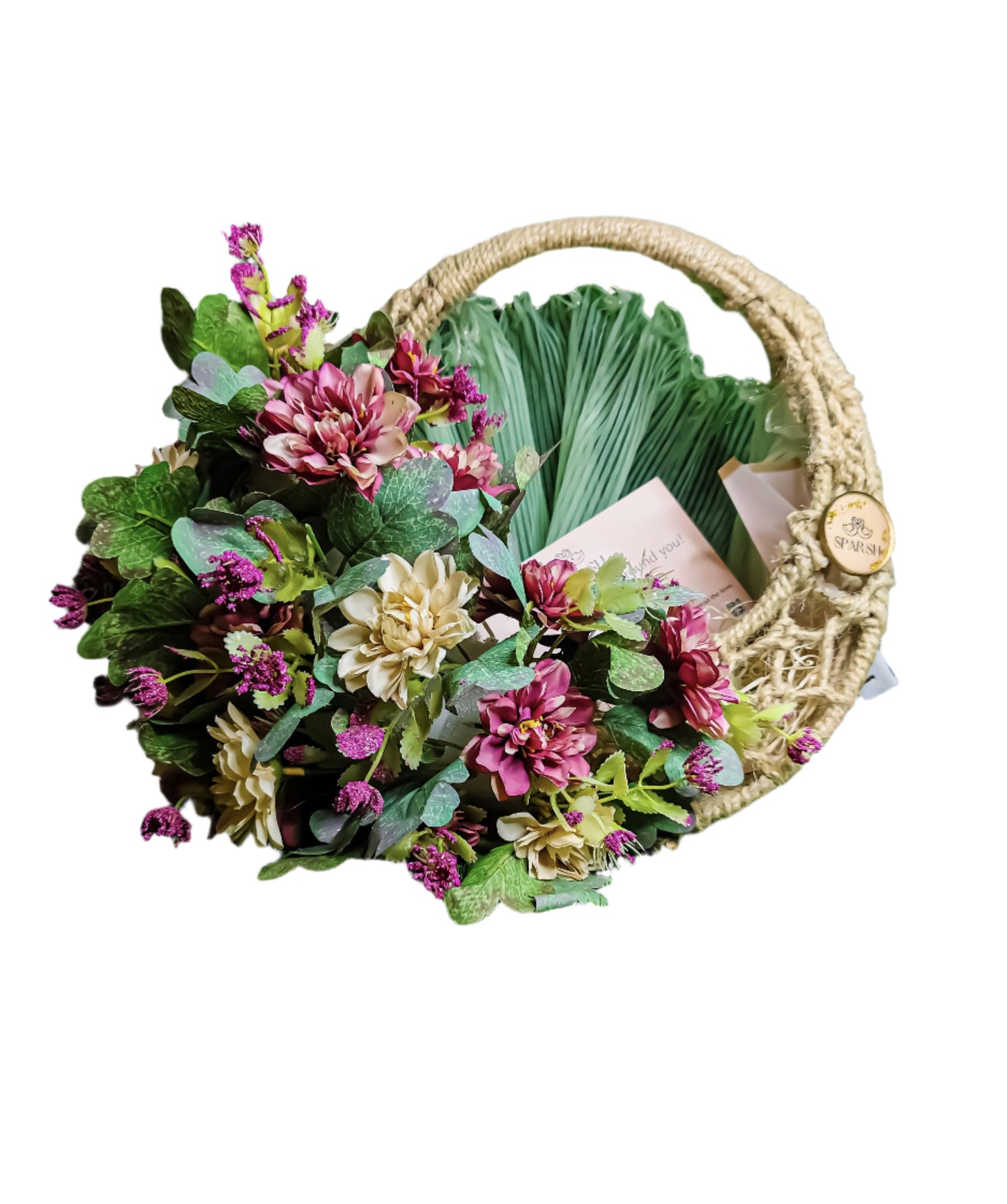 Floral Fruit Basket Bouquet