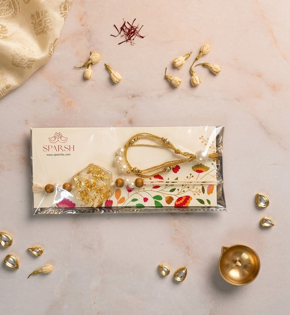Bhaiya and Bhabhi Rakhi Set