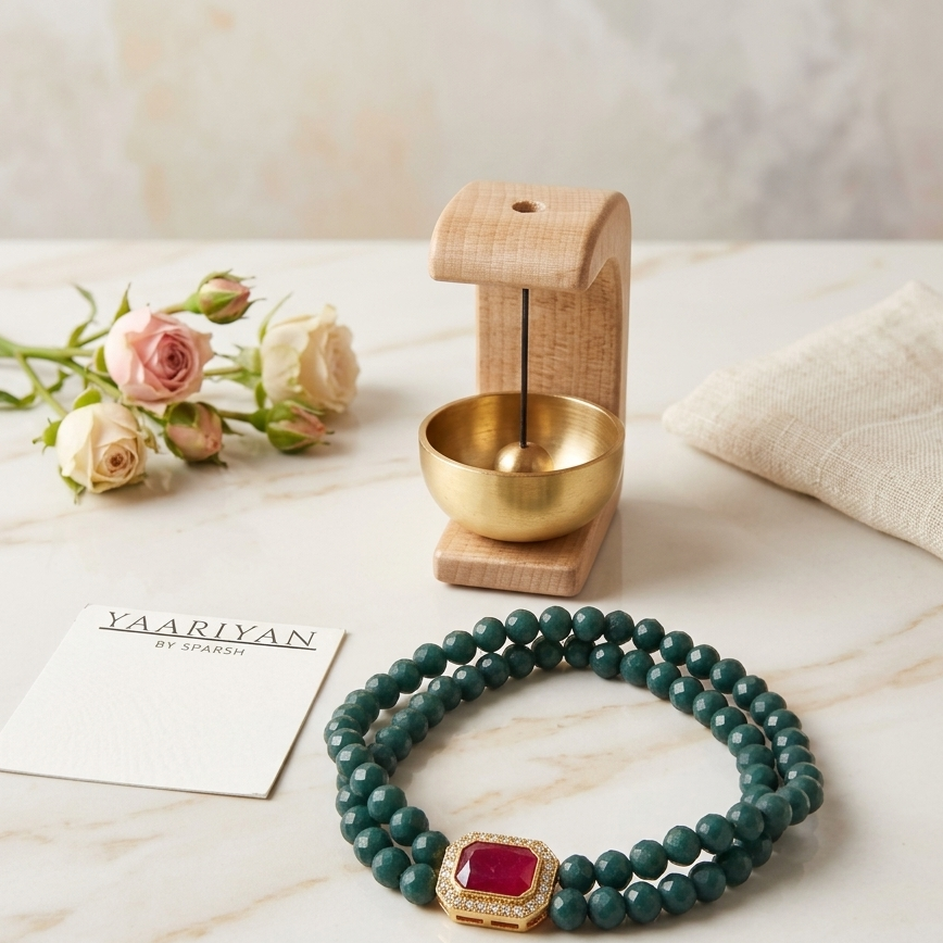 Gemstone Friendship Band & Gift Set