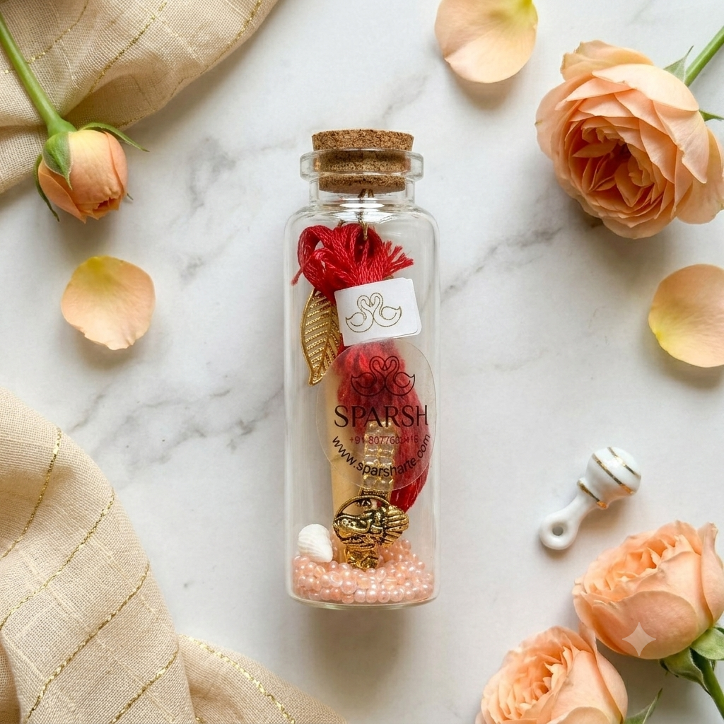Om Designer Rakhi Gift Set with Roli Chawal & Gift Packaging