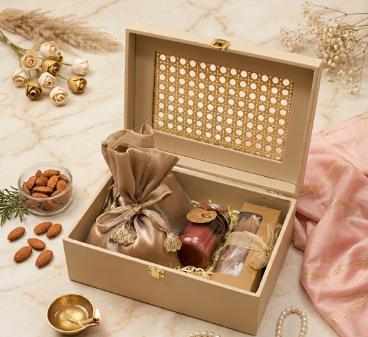 Beige Luxury Gift Box