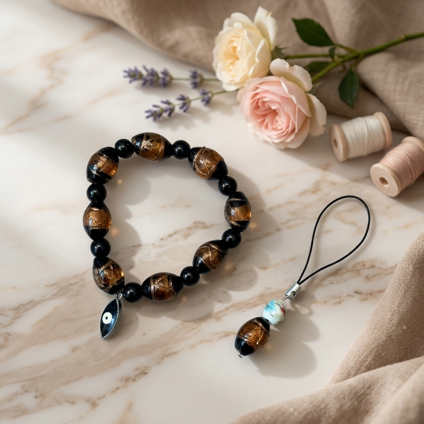 Evil Eye Friendship Band & Mobile Charm
