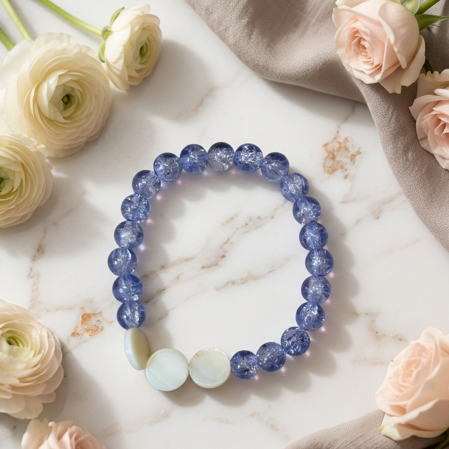 Crystal Blue Friendship Band & Itra Gift Set
