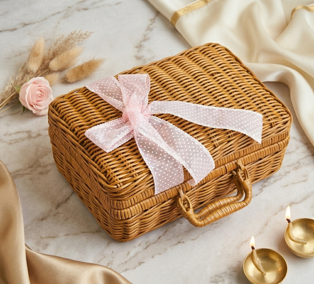 Cane Basket Clutch