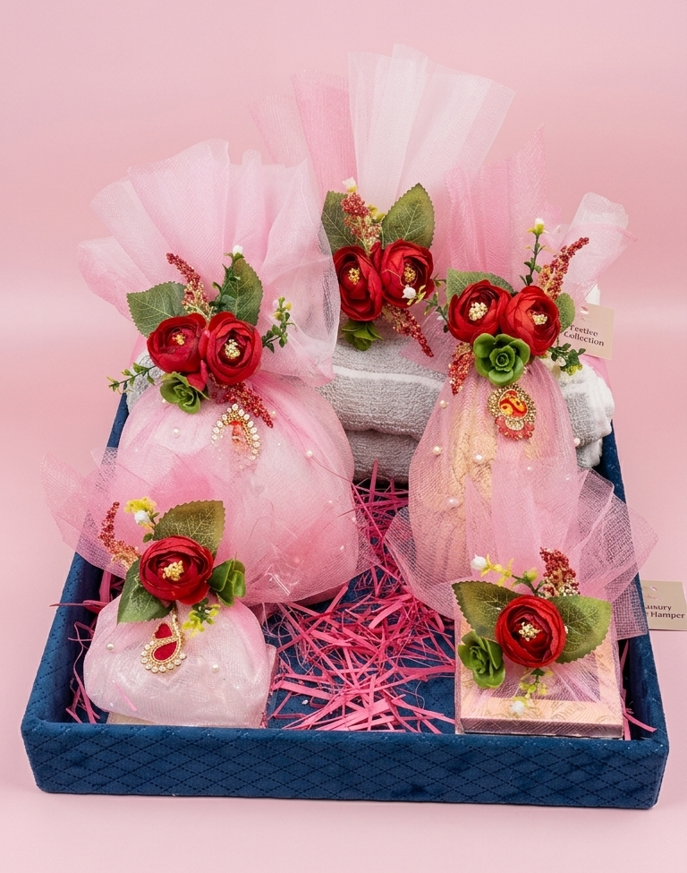 Pink Theme Roqa Shagun Set