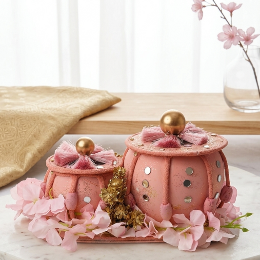 Pink Tabla Gift Container