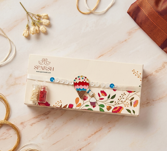 Cute Ice Cream Charm Rakhi for Kids