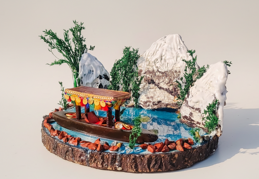 Buy Dal Lake Theme Ring Platter – Cinematic Kashmiri Engagement Platter