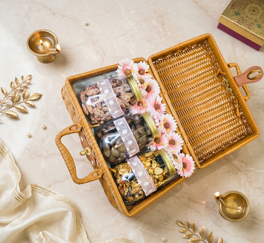 Cane Basket Clutch