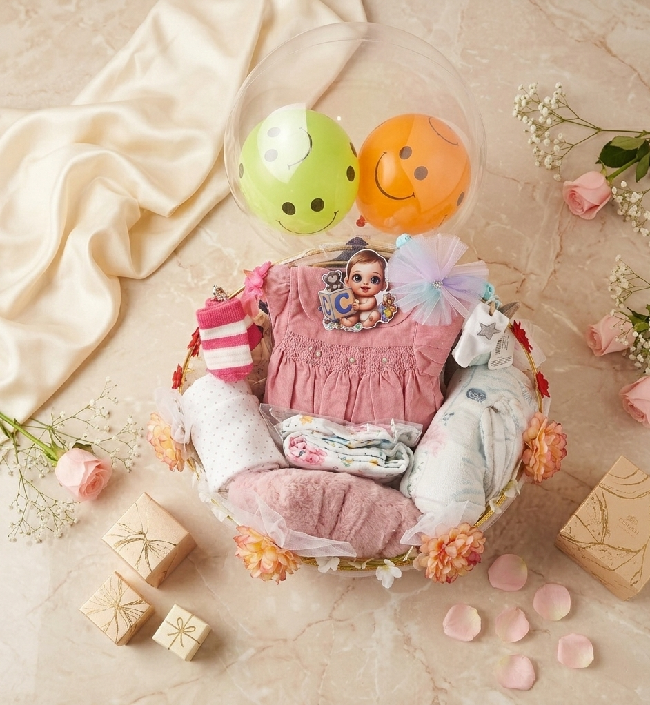 Welcome Baby  Gift Basket