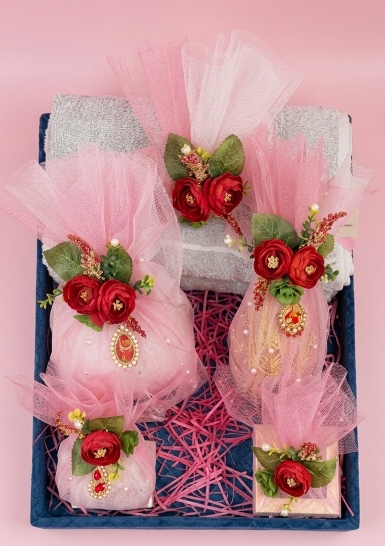 Pink Theme Roqa Shagun Set