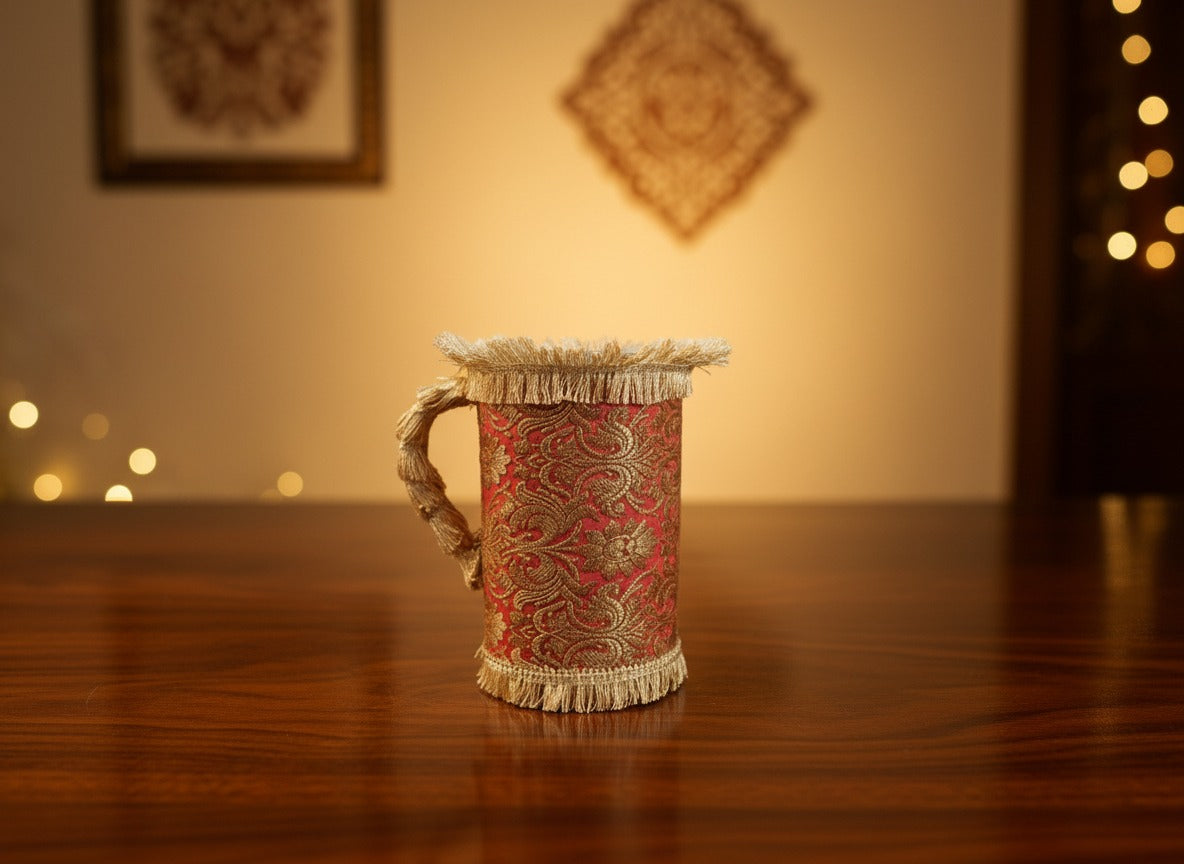 Traditional Red Puja Set