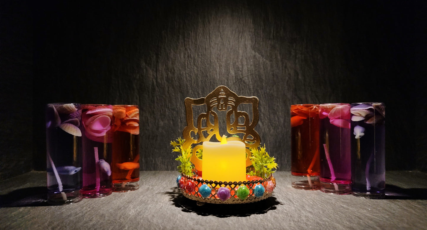 Ganpati Candle Stand Gift