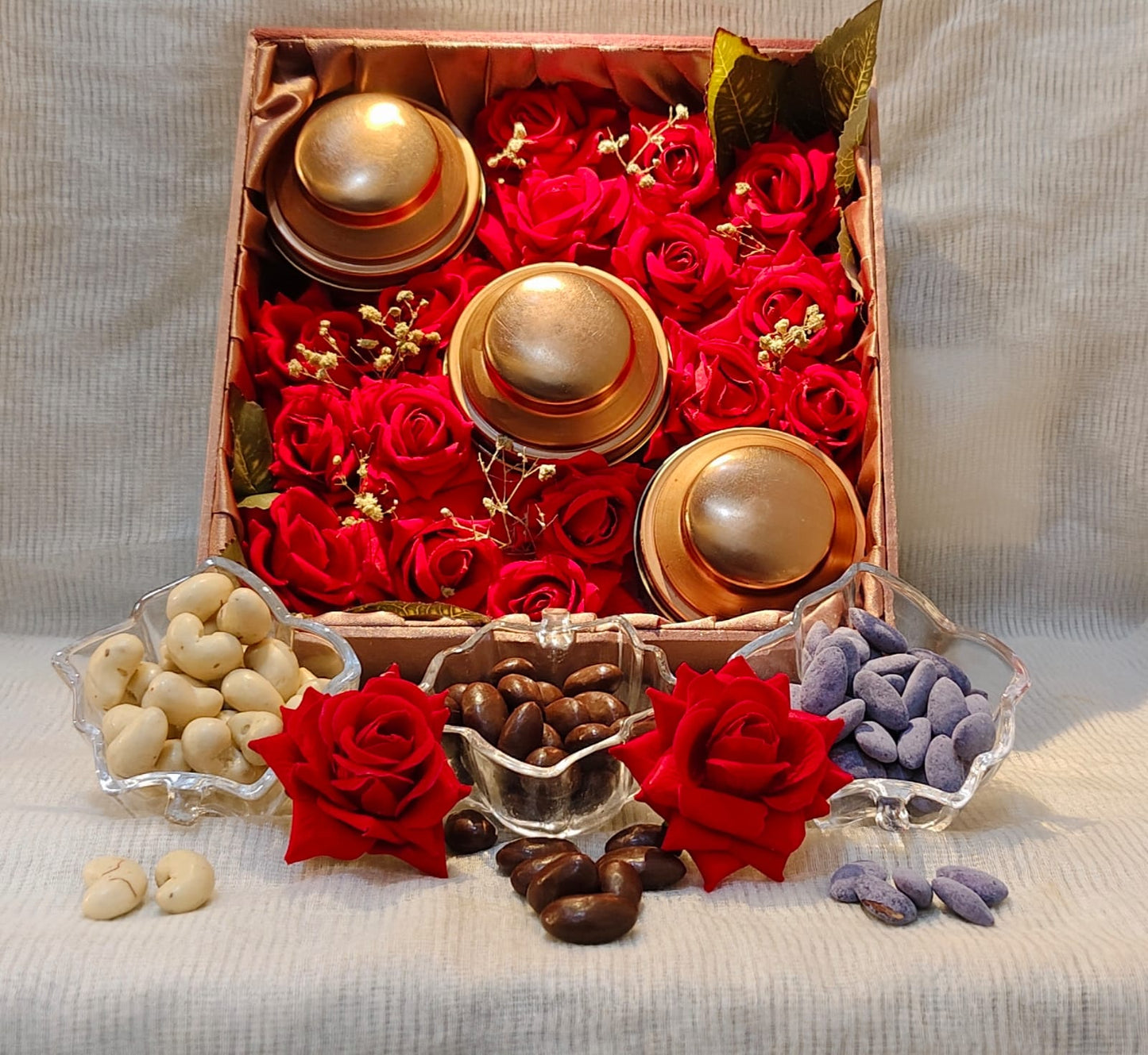 Velvet Choco Dry Fruit Gift Hamper Box