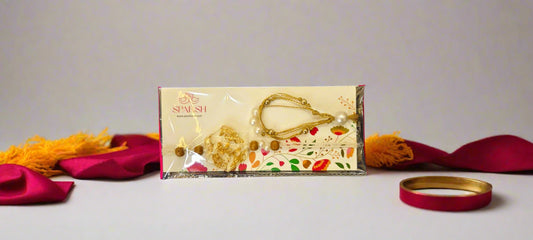 Bhaiya Bhabhi Rakhi Set – Handmade Resin Rakhi with Roli & Rice by SPARSH