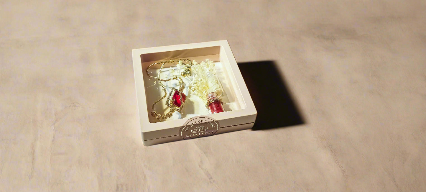 Red Stone Bracelet Rakhi