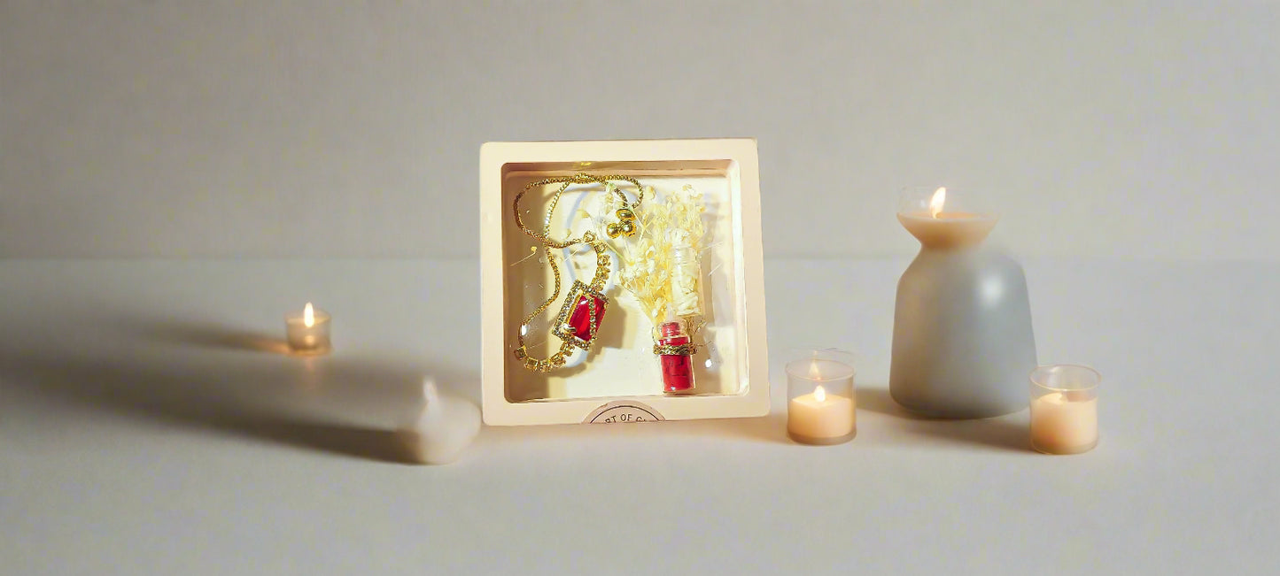 Red Stone Bracelet Rakhi
