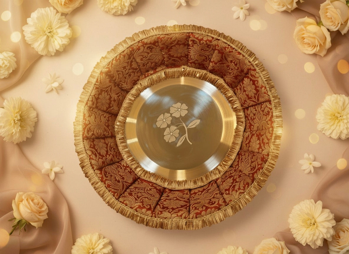 Traditional Red Puja Set